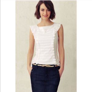 Deletta Squeezebox pleated & ruffled top - Anthro